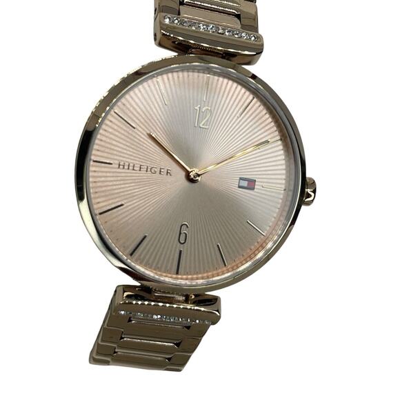 Tommy Hilfiger Rose Gold Tone Bracelet Watch Stainless Steel Crystal Chic (Aria) - Picture 4 of 16